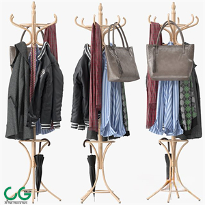 Metal Tripod Stand Coat Rack